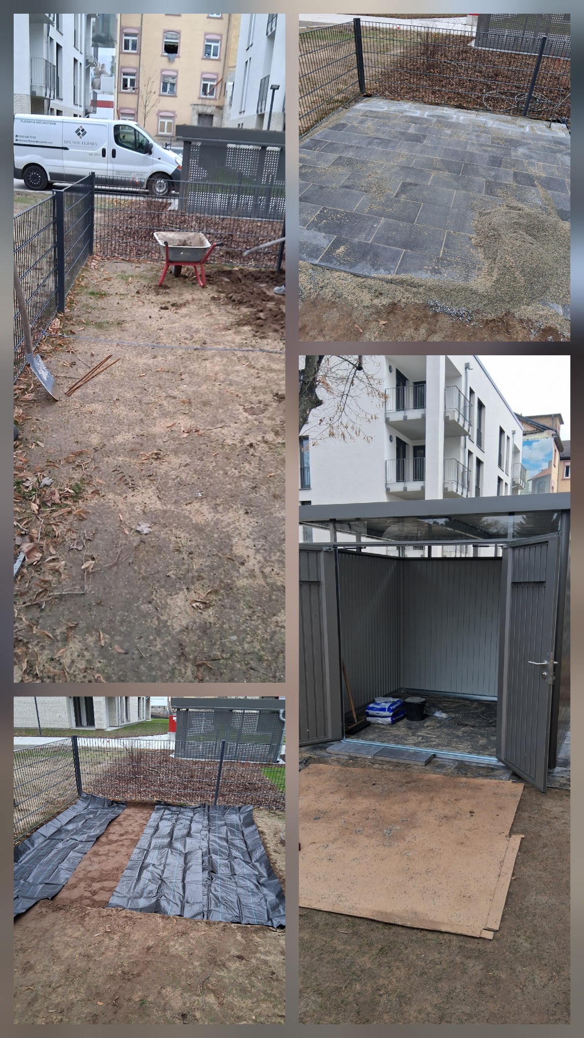 Aufbau und Gestaltung rund um eine Gartenhütte im Odenwald